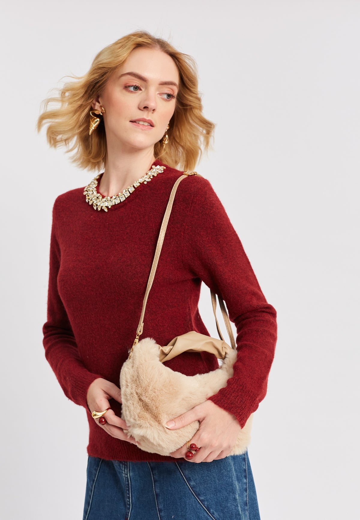 Ada beige handbag