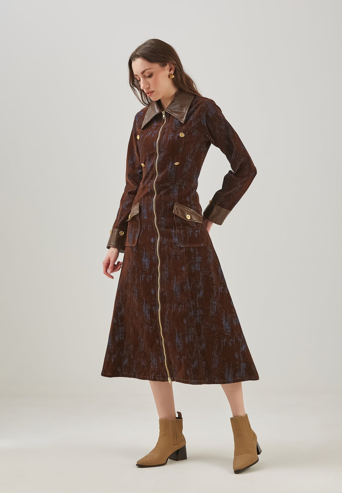 Trench in denim midnight