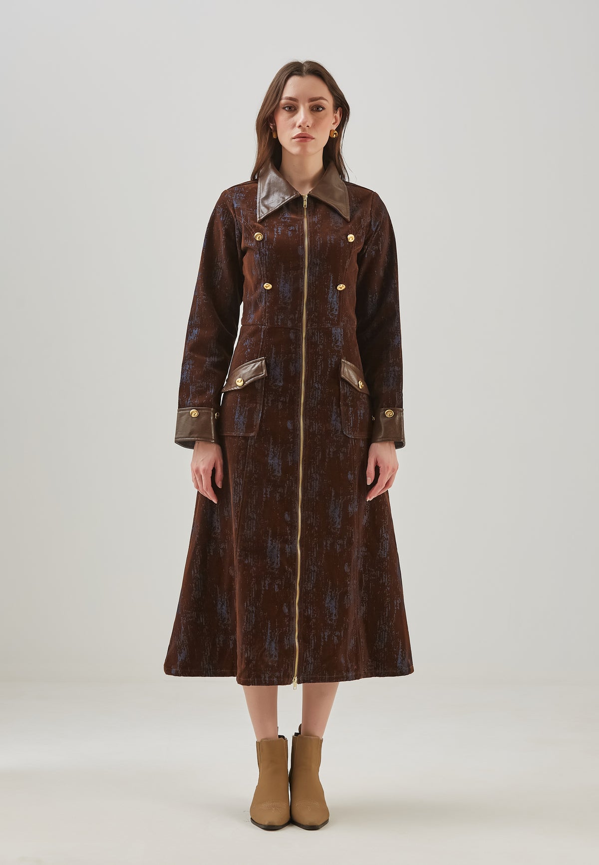 Trench in denim midnight