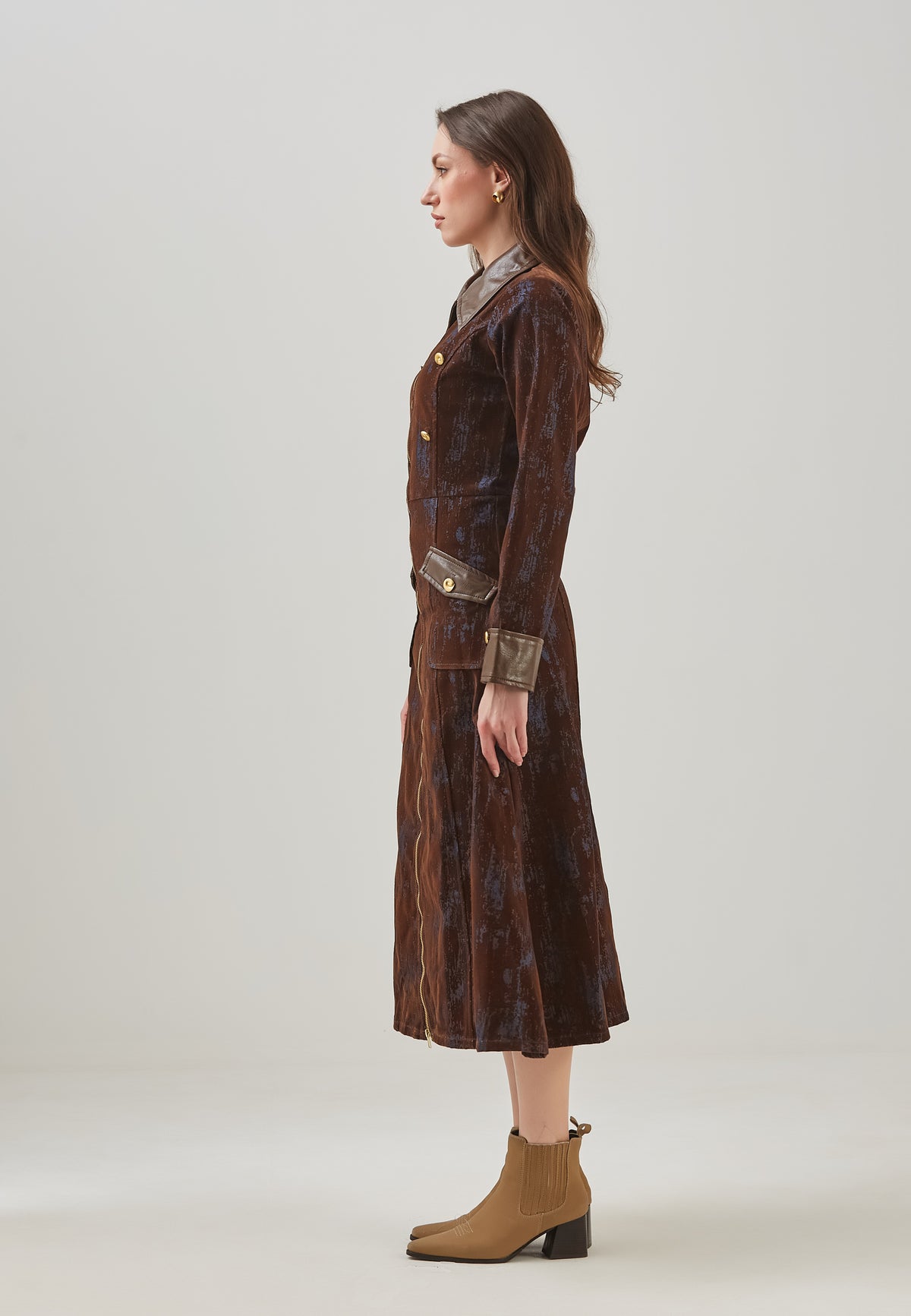 Trench in denim midnight