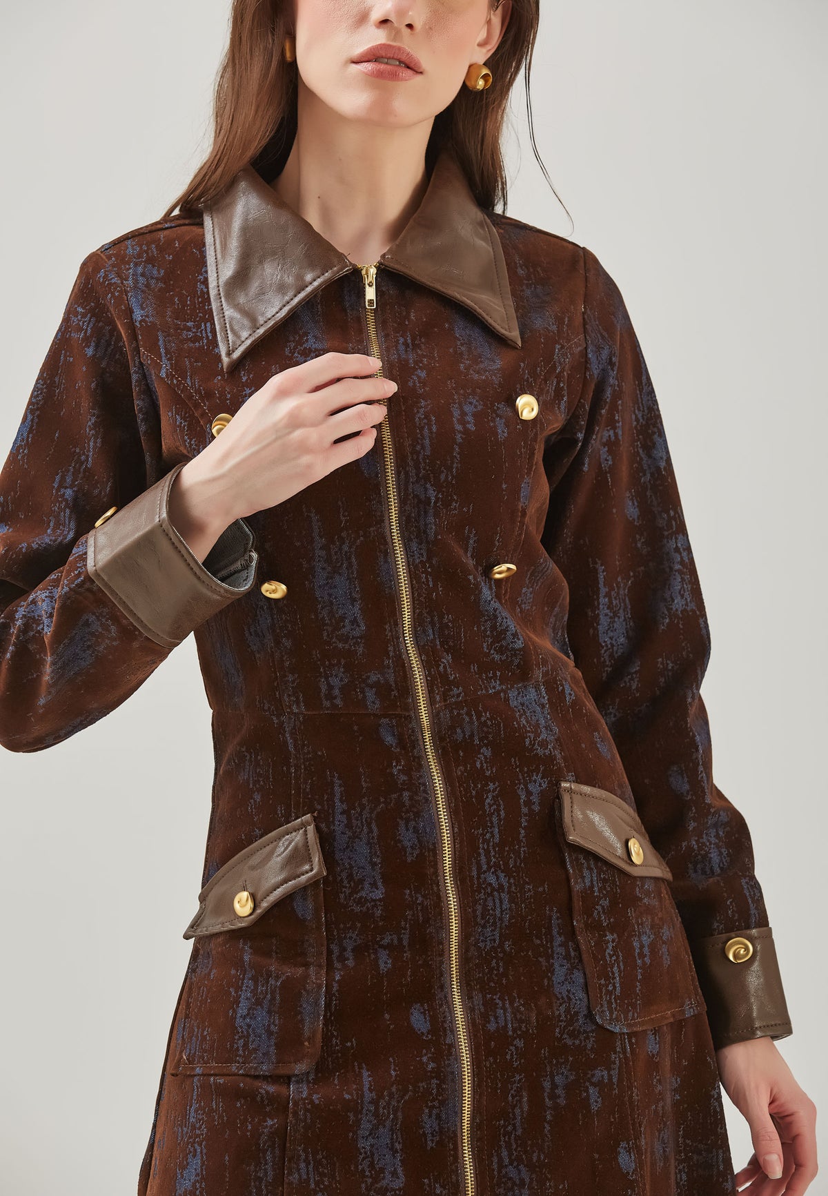Trench in denim midnight