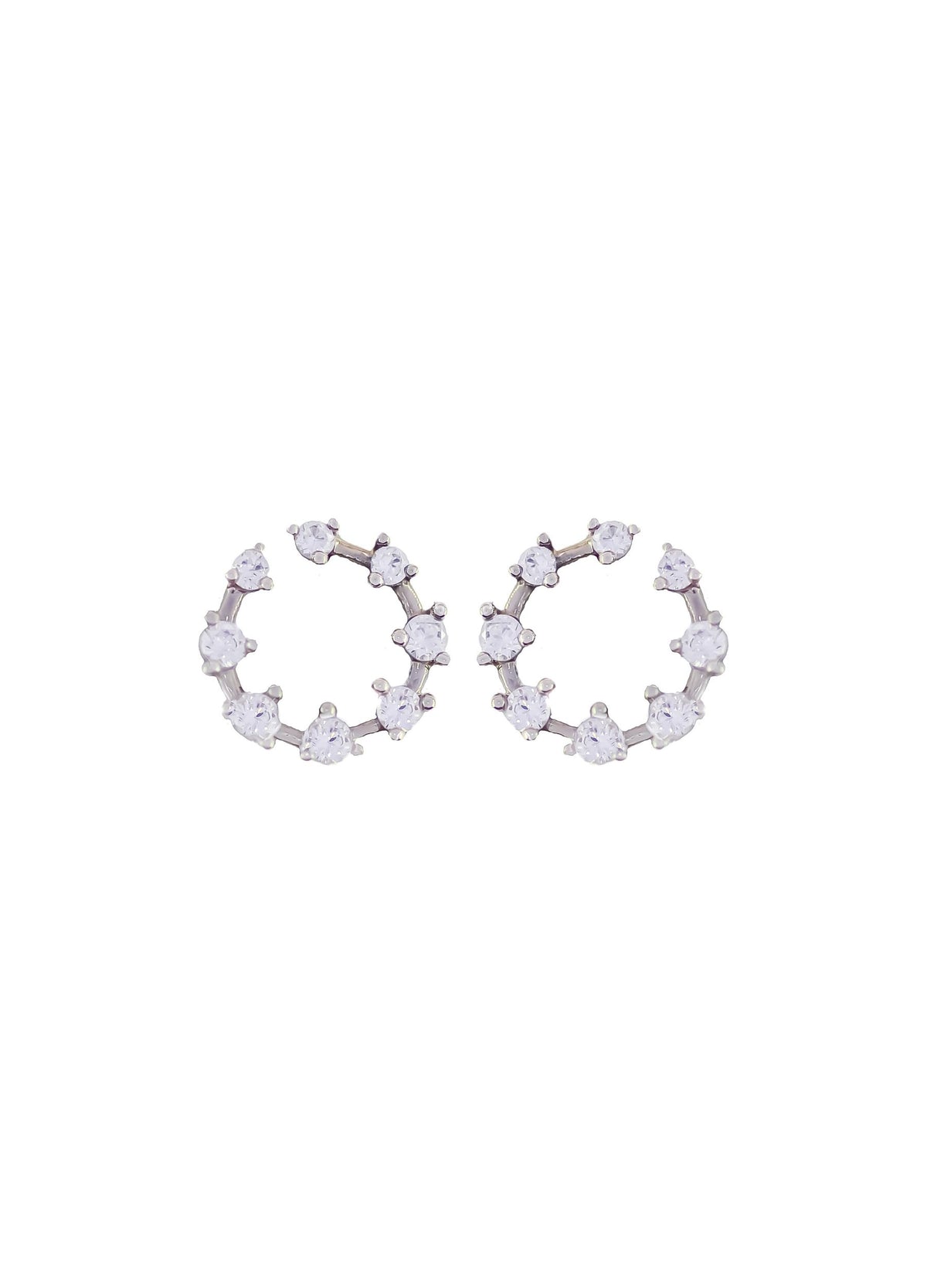 Silver cruise viper earrings bombay sunset