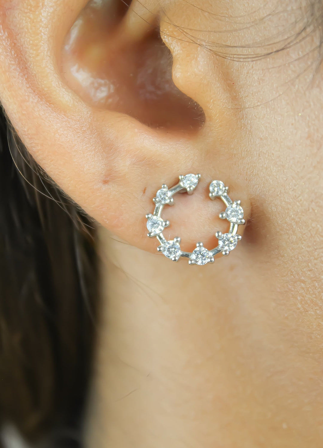 Silver Cruise Viper Earrings Bombay Sunset