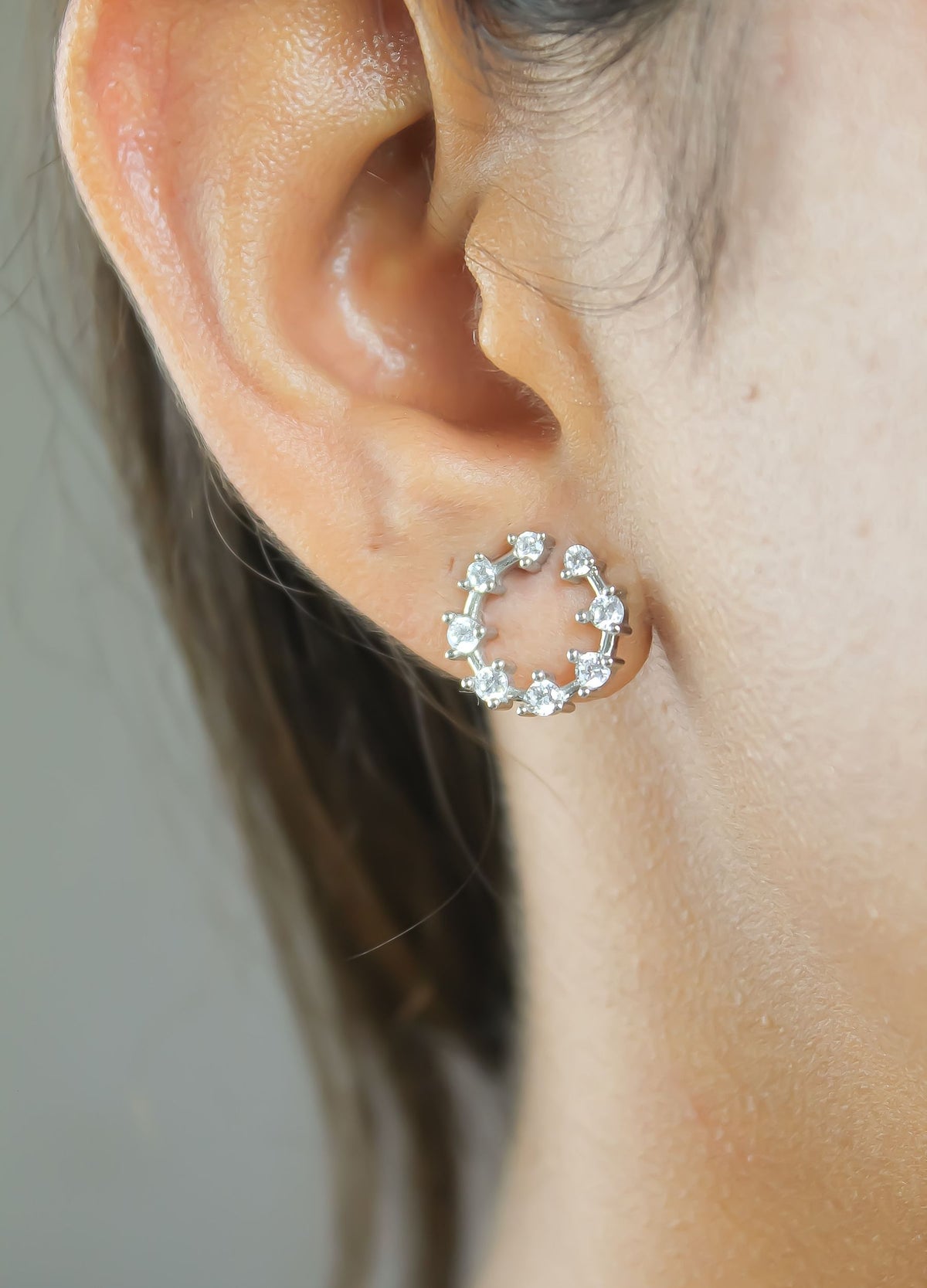 Silver cruise viper earrings bombay sunset