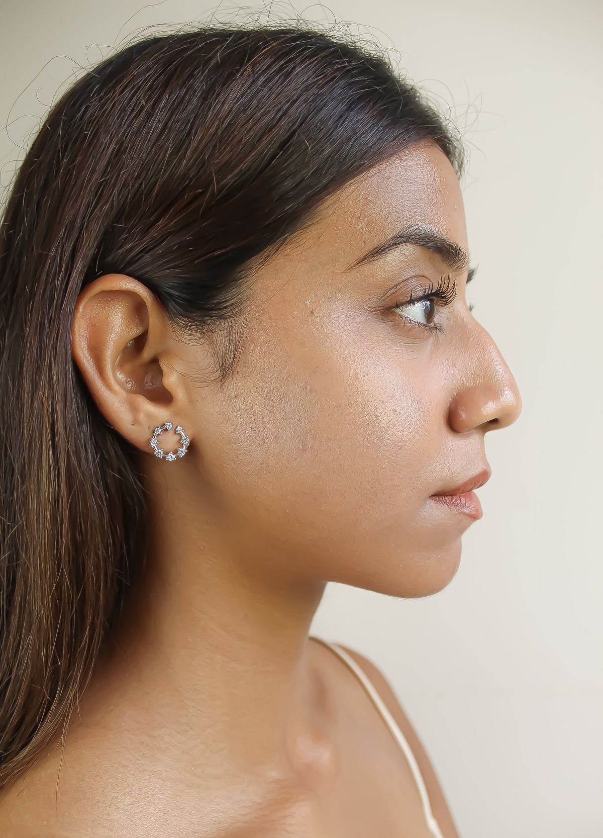 Silver cruise viper earrings bombay sunset