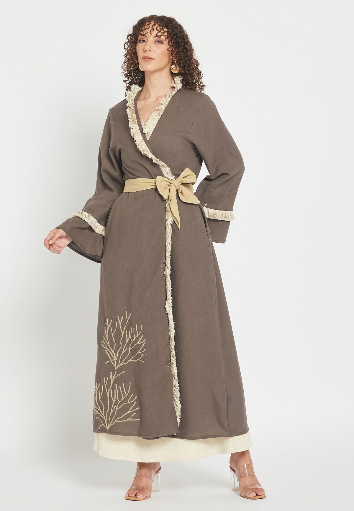 Kimono mocha polvo