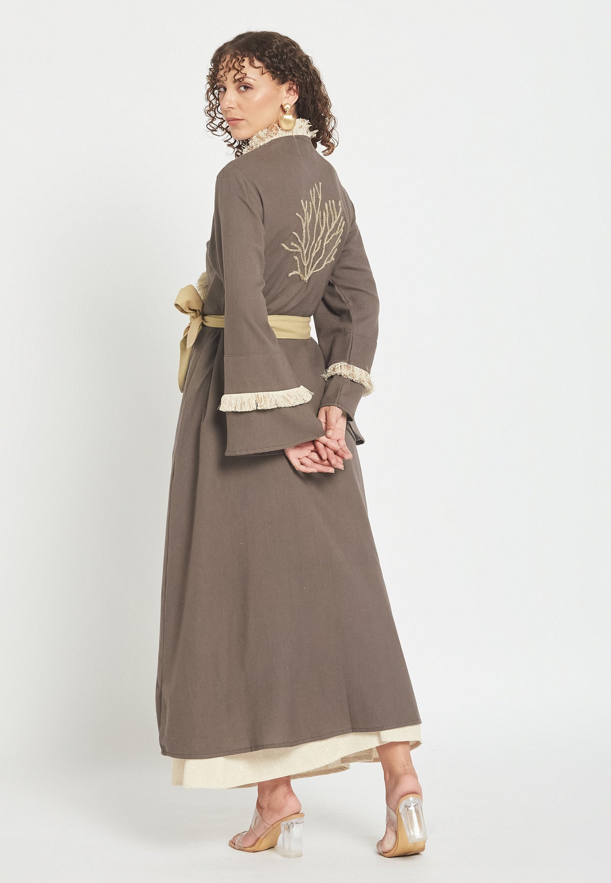 Kimono mocha polvo