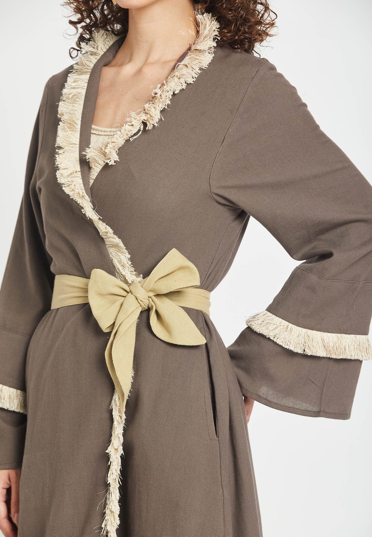 Kimono mocha polvo