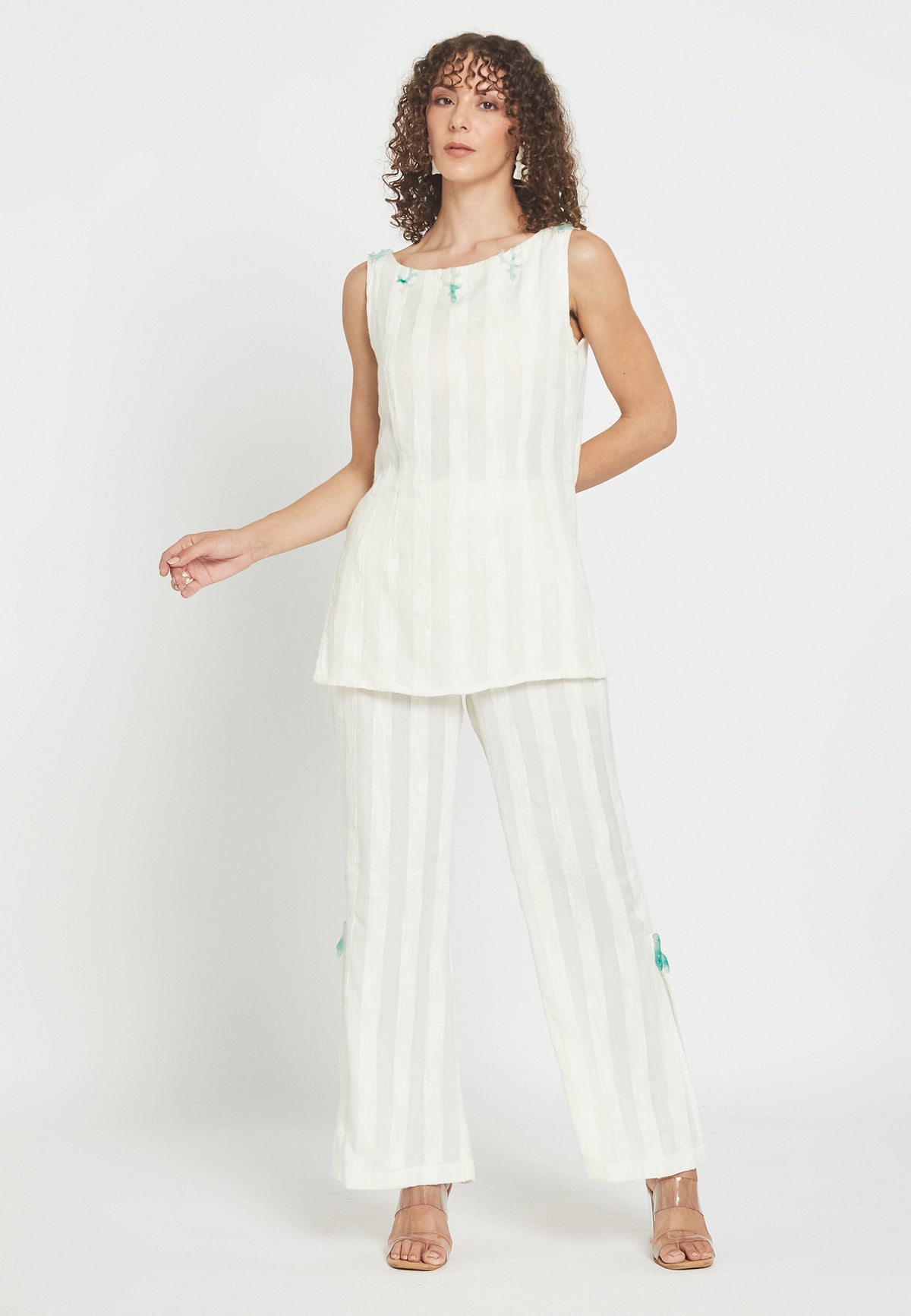 Pantalones sea muse whitey en blanco