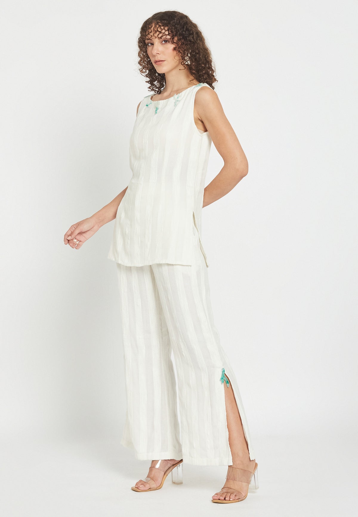Pantalones sea muse whitey en blanco