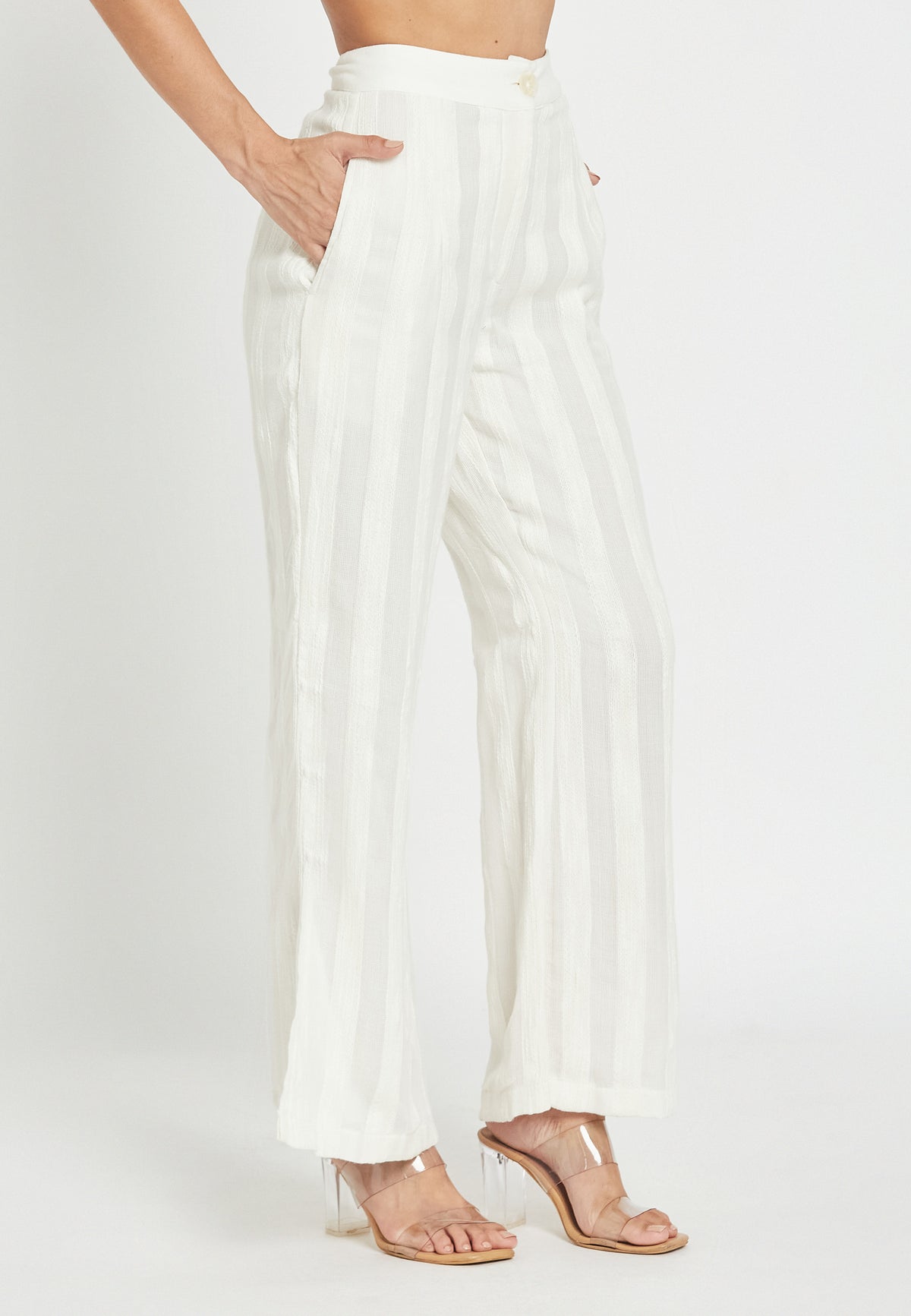 Pantalones sea muse whitey en blanco
