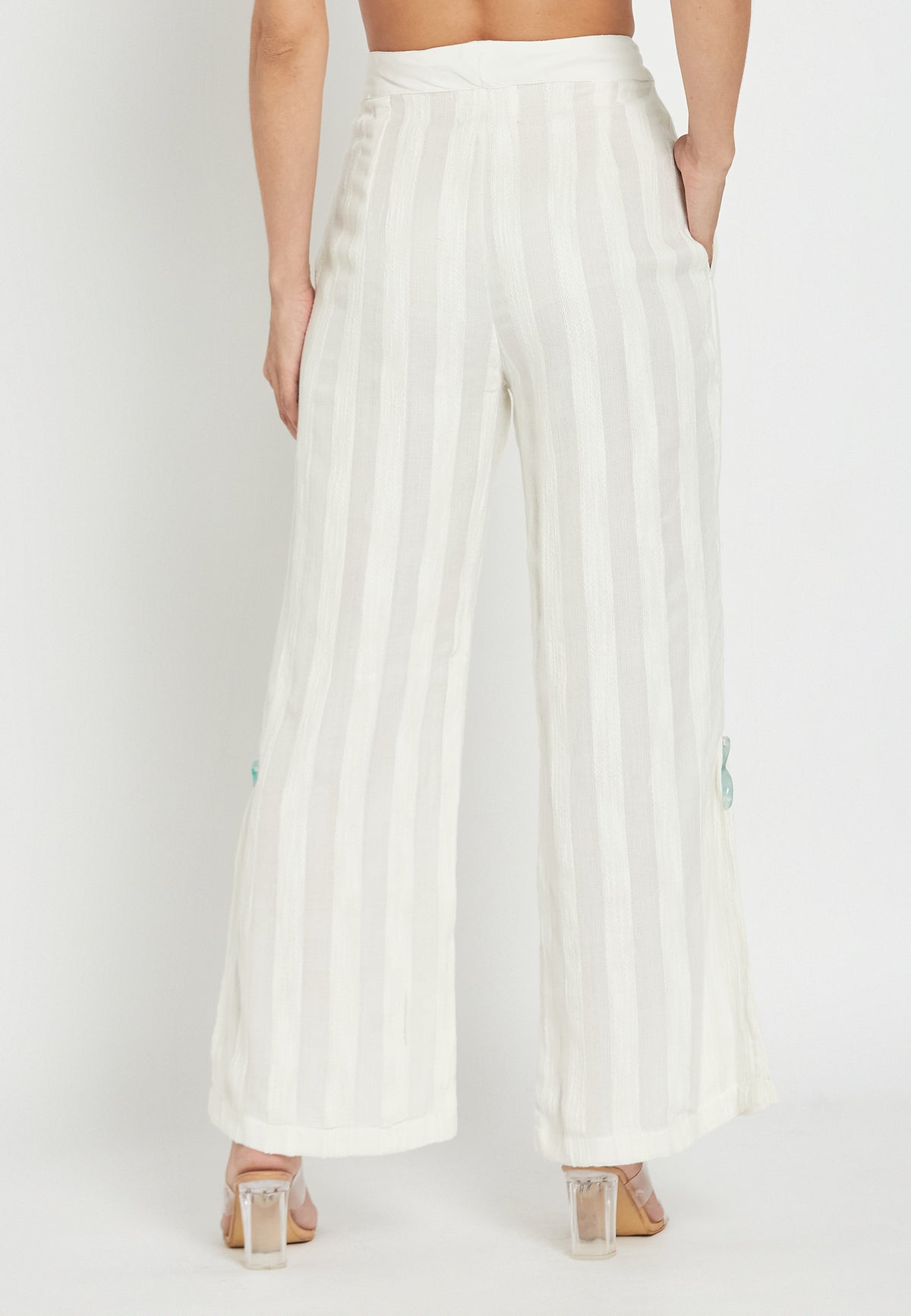 Pantalones sea muse whitey en blanco