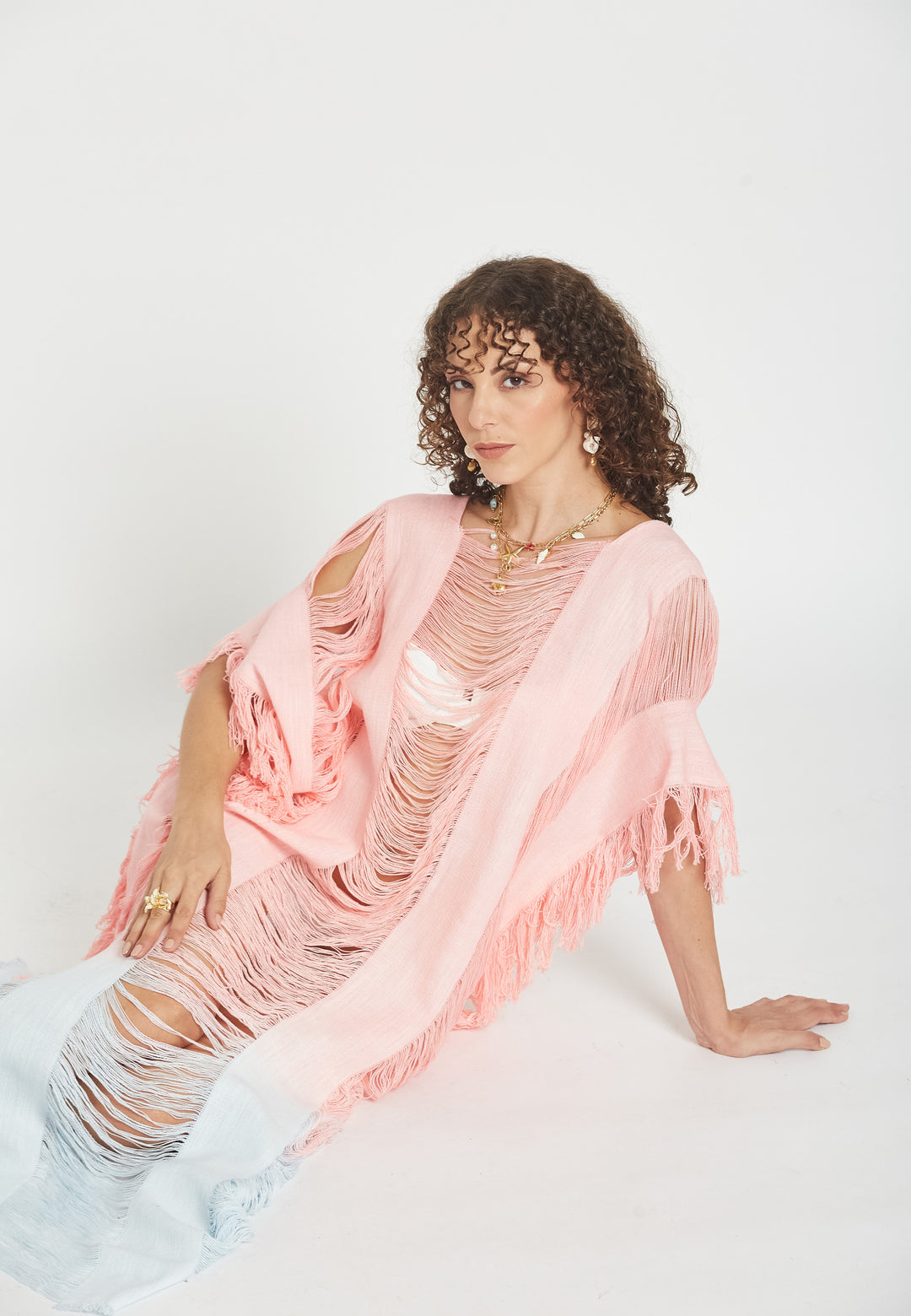 Dorean Pink Poncho