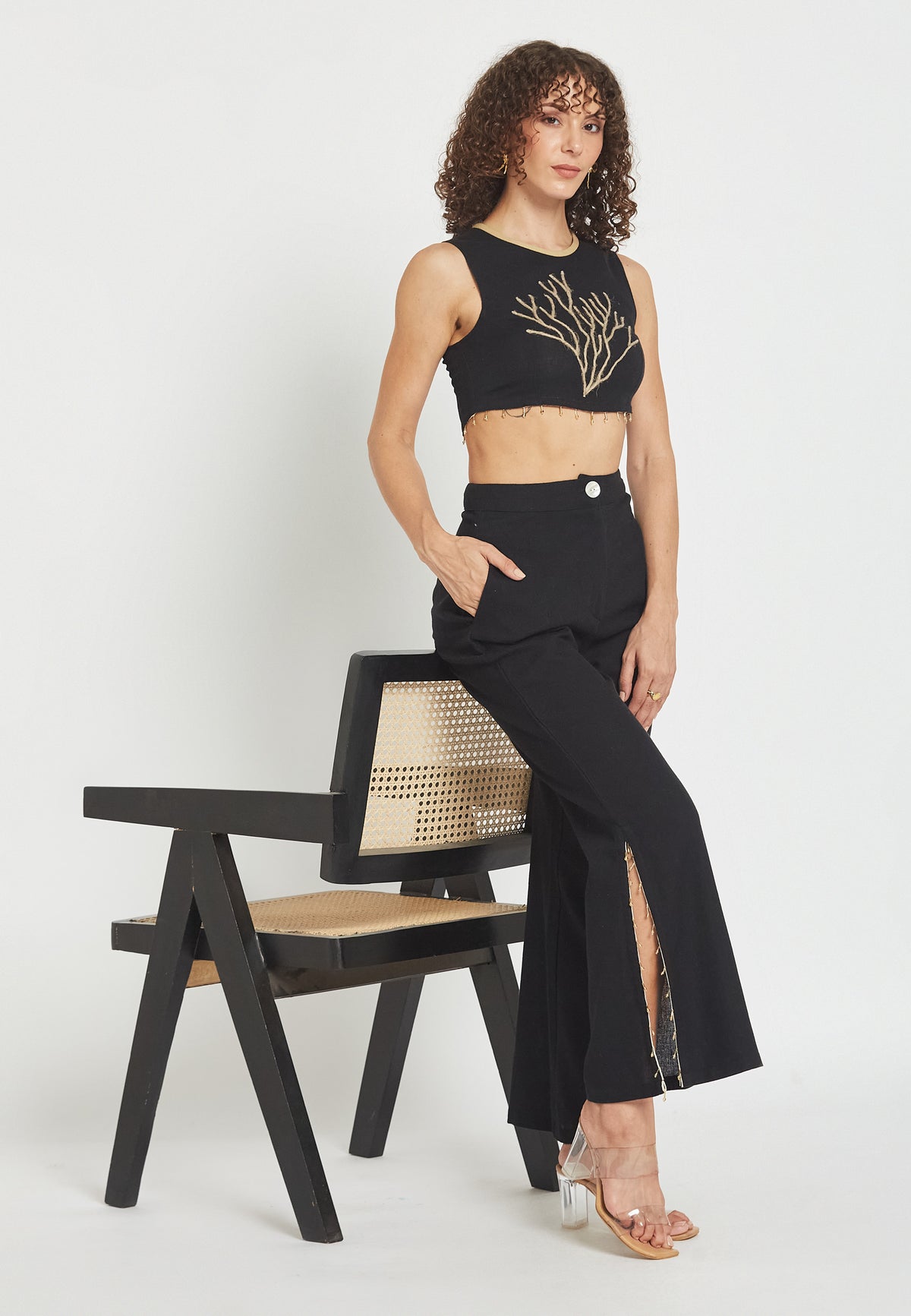 Riviera black trousers