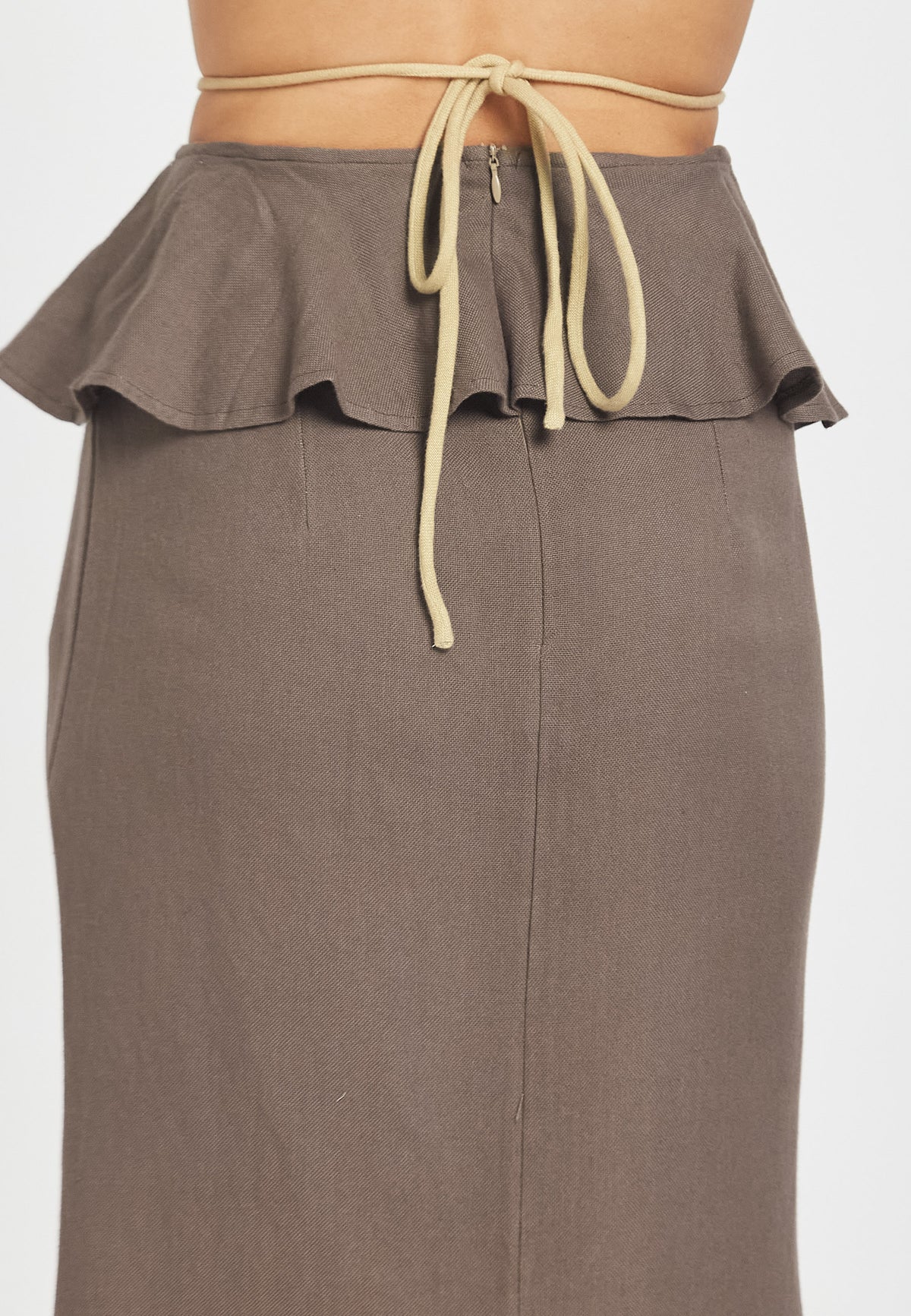 Riviera mocha skirt