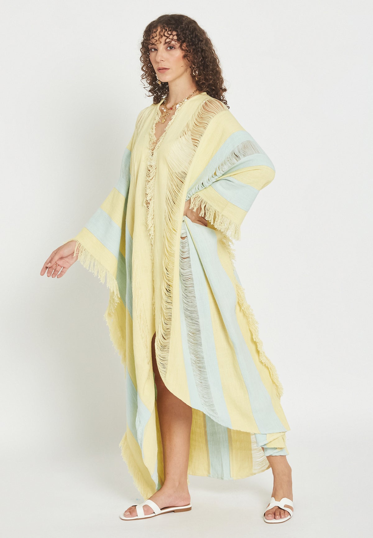 Claralé yellow poncho