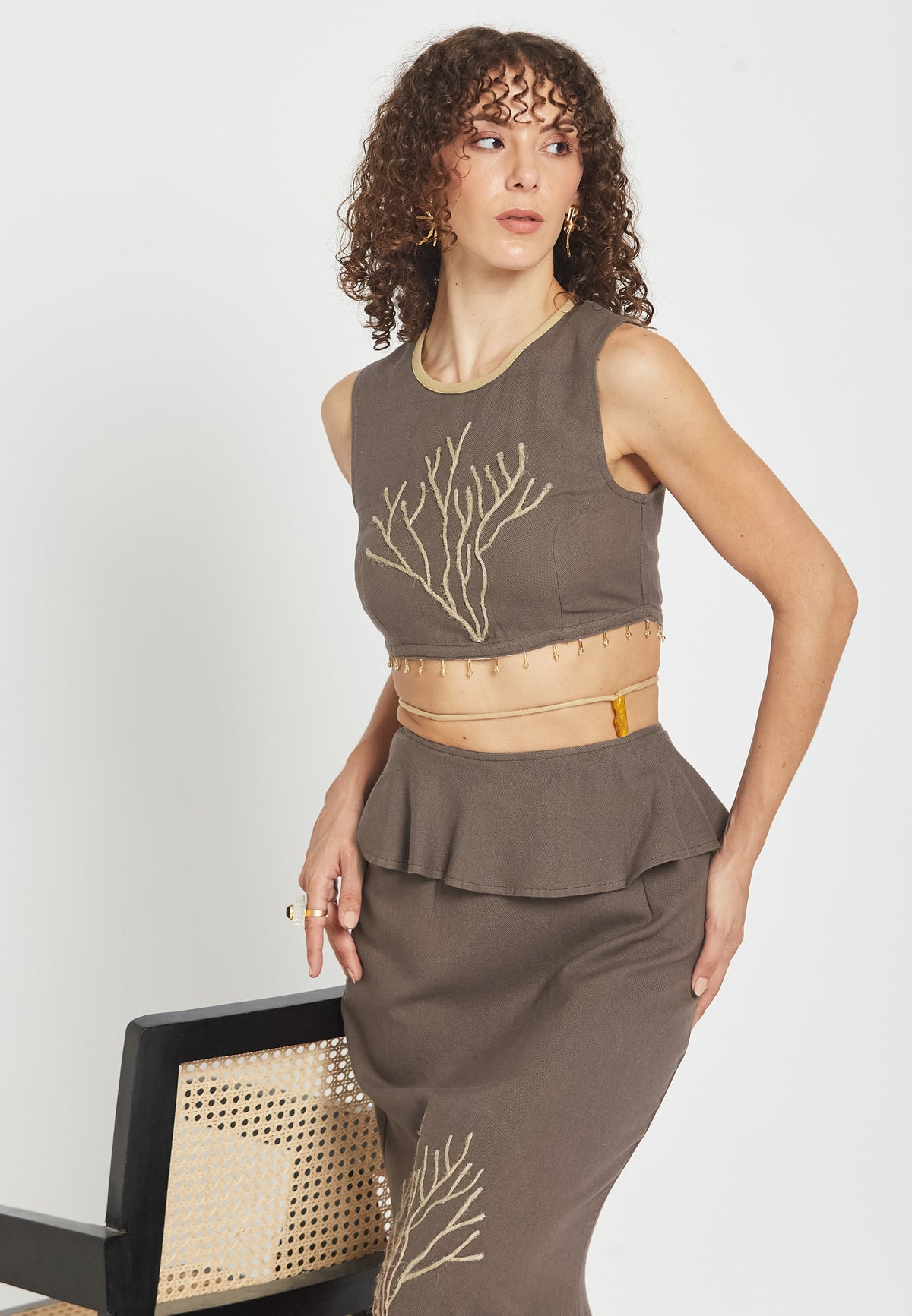 Riviera mocha top