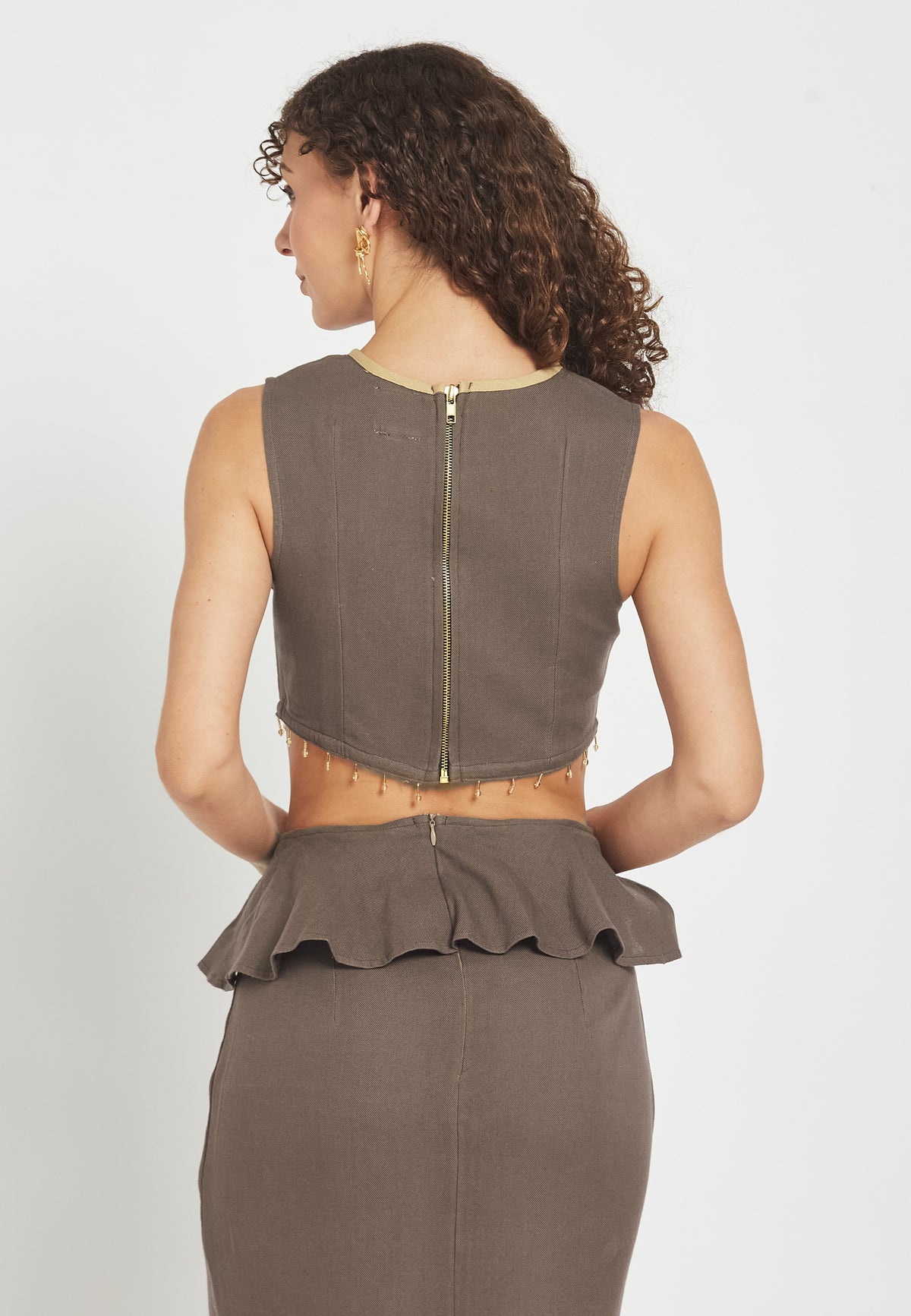Riviera mocha top