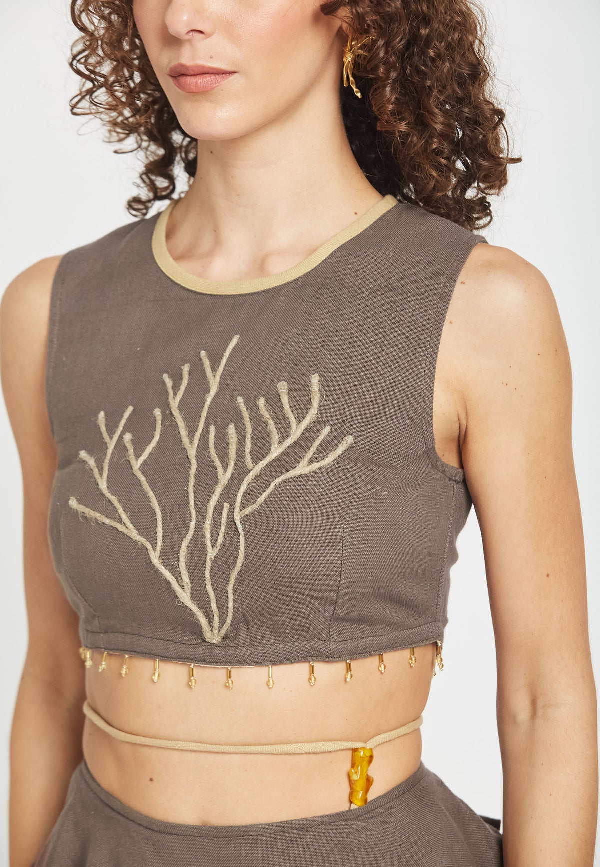Riviera mocha top