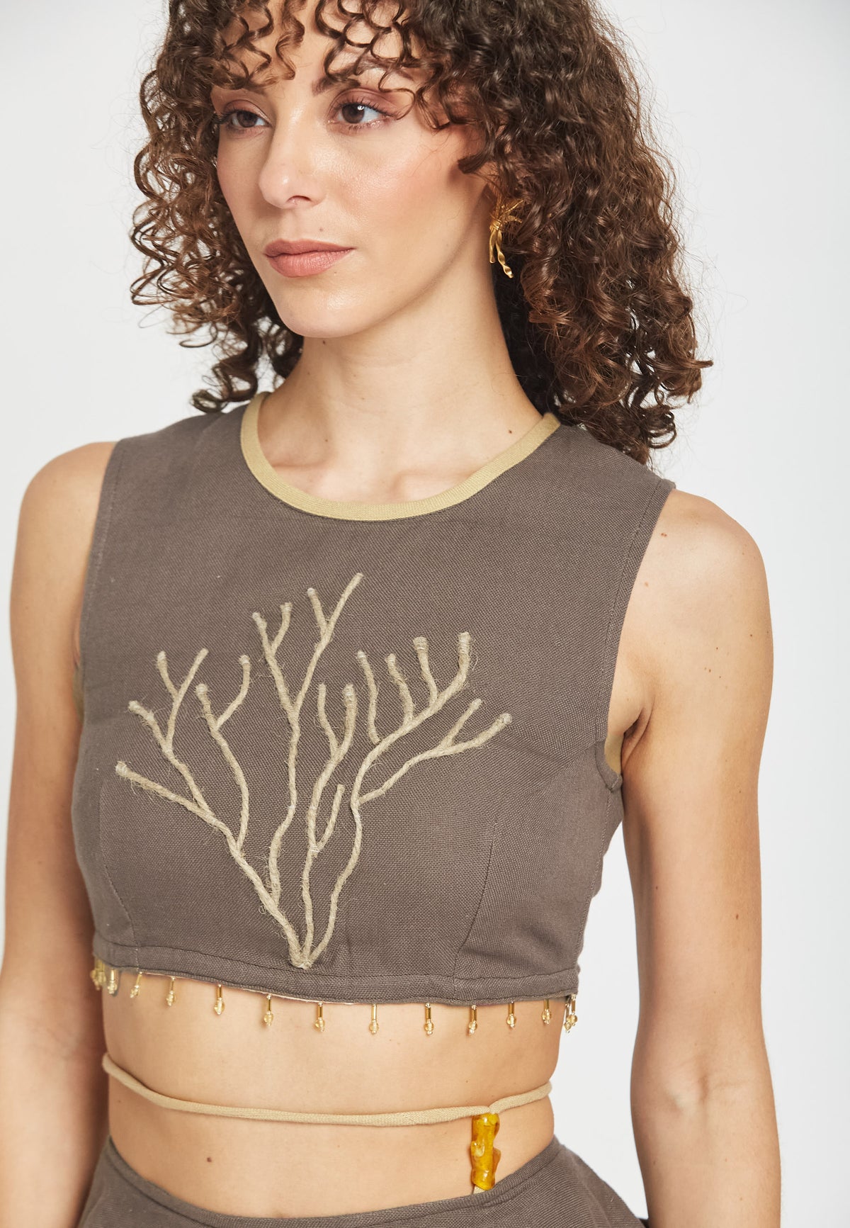Riviera mocha top