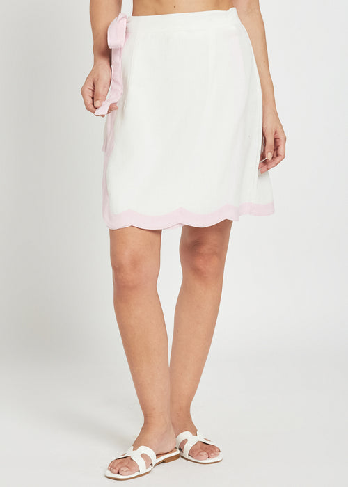 Viantha White Skirt