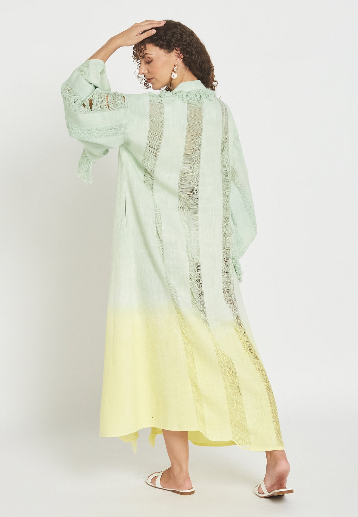 Dore green poncho