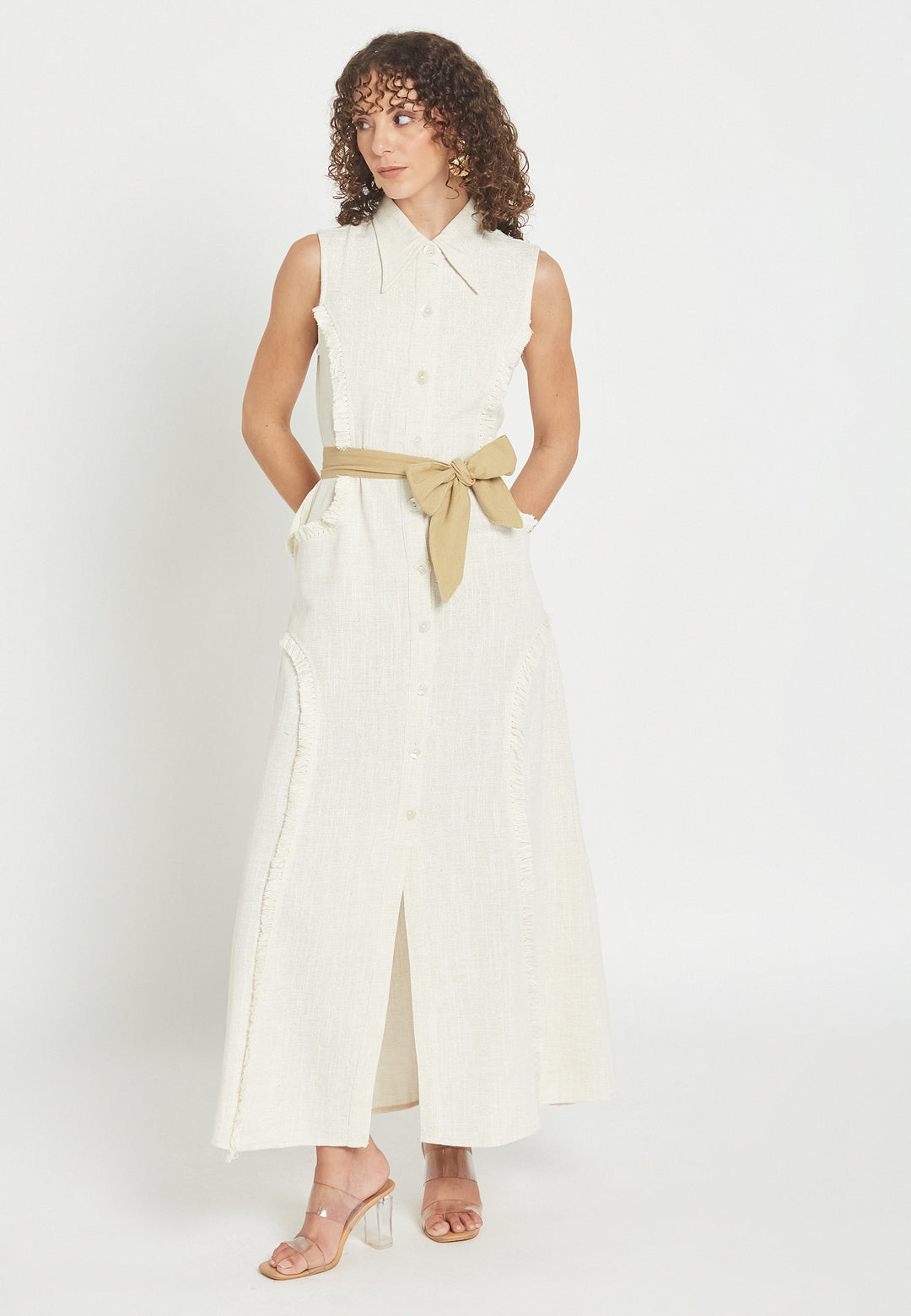 Weißes Hemdkleid von Petalora