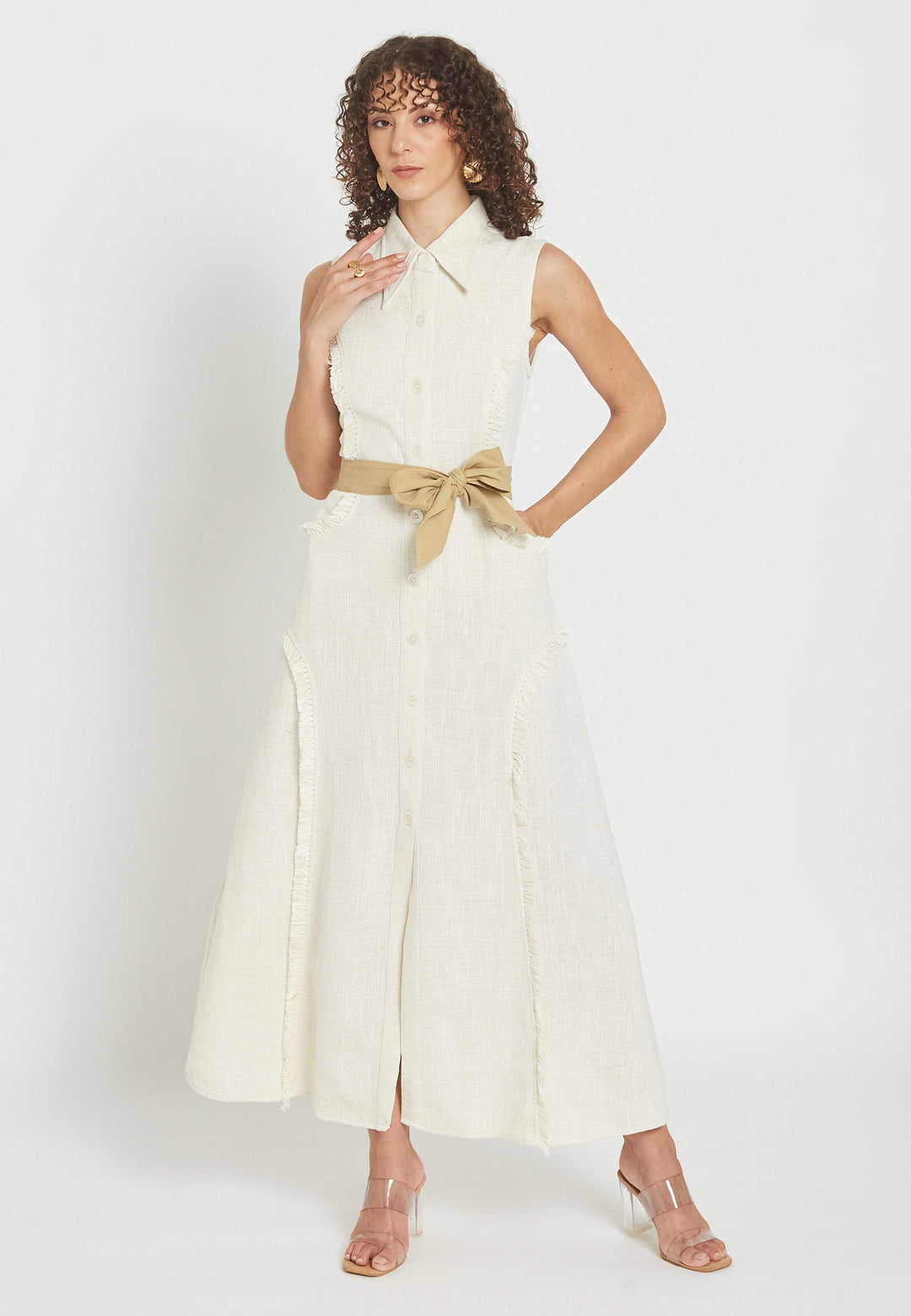 Weißes Hemdkleid von Petalora