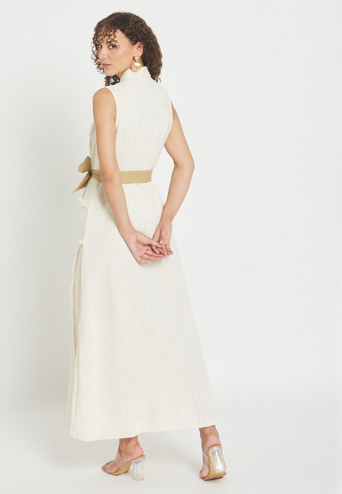 Petalora white shirt dress