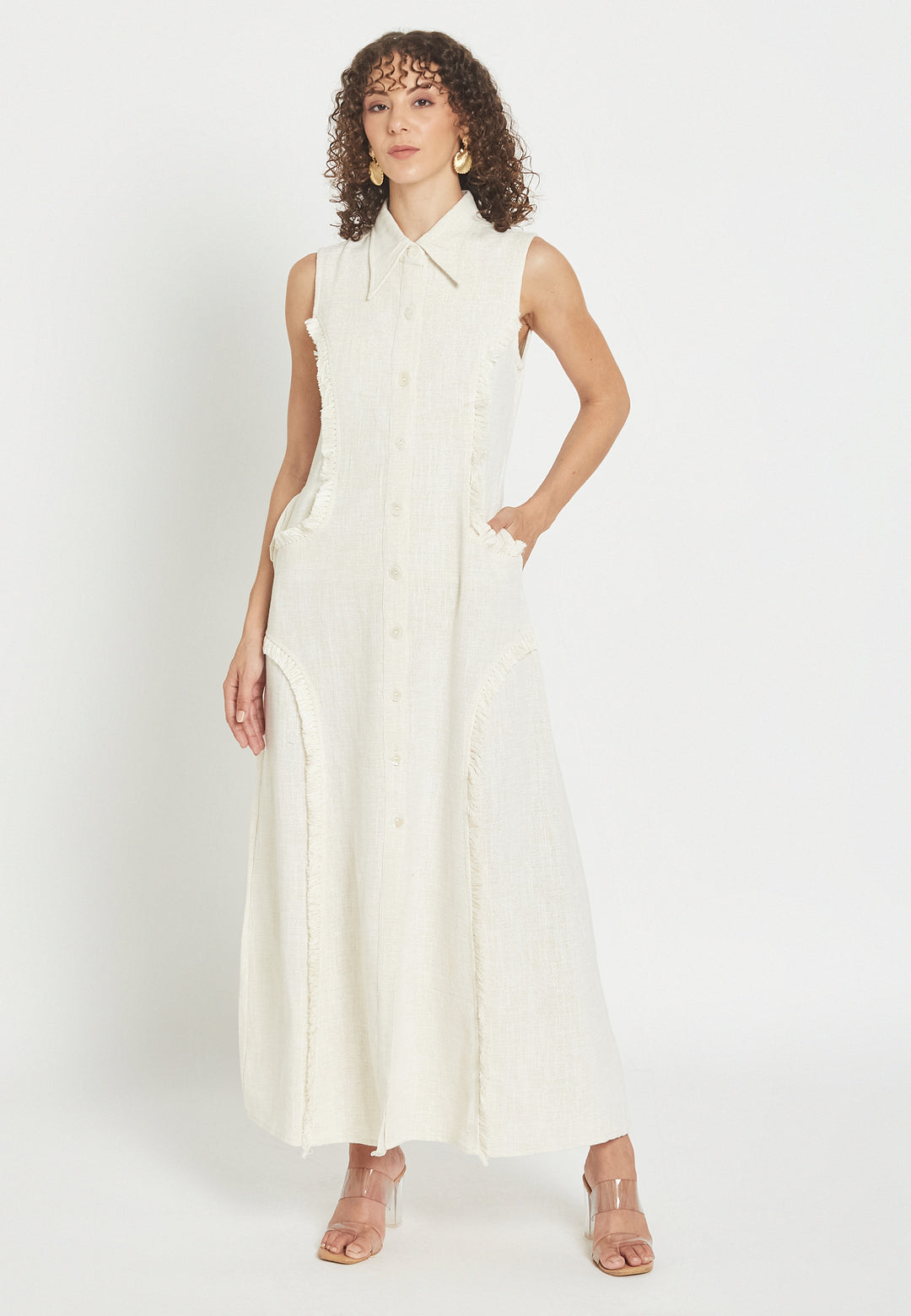 Weißes Hemdkleid von Petalora