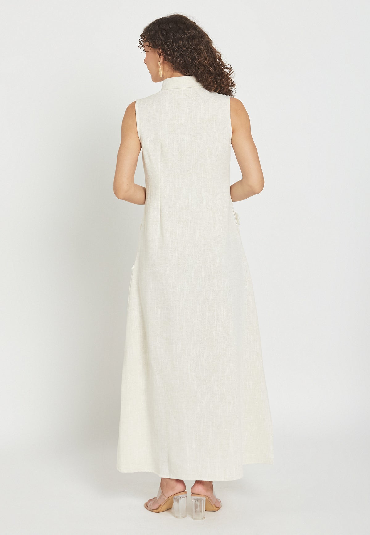 Petalora white shirt dress