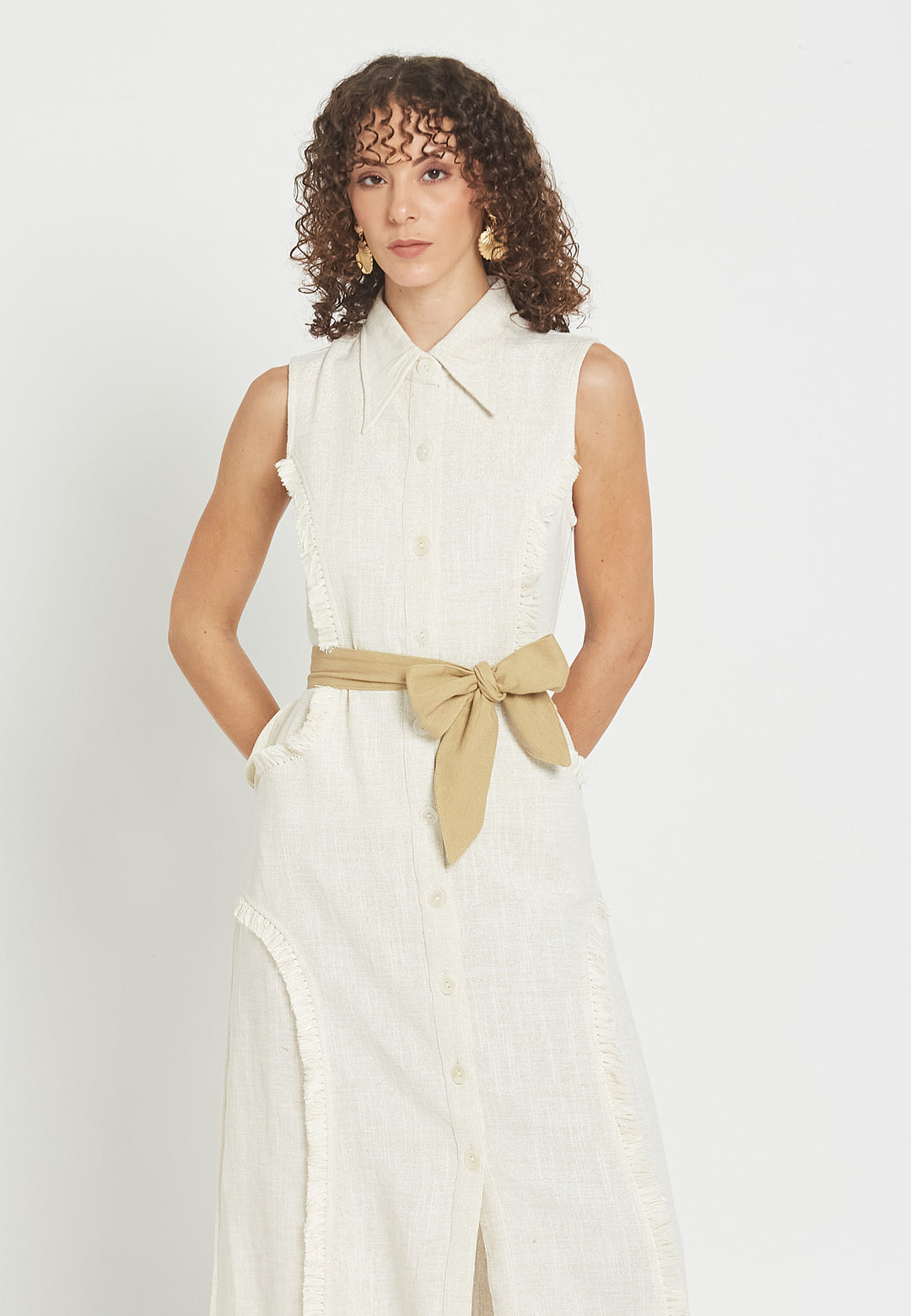 Weißes Hemdkleid von Petalora