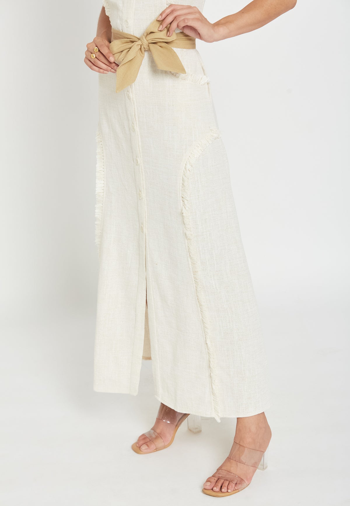 Petalora white shirt dress