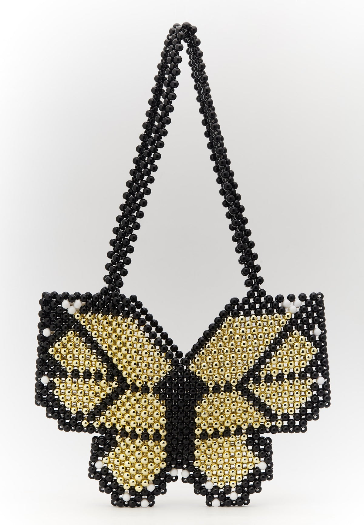 Schmetterling schwarze handtasche