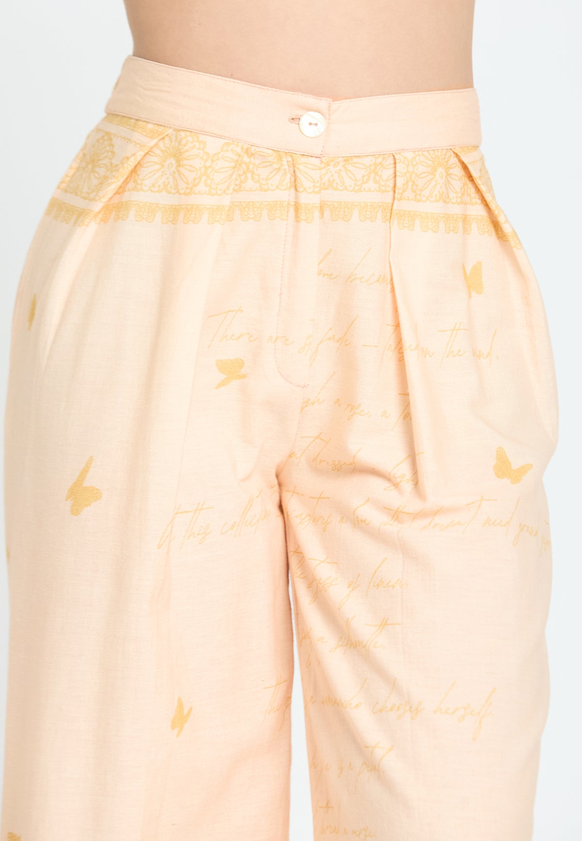 Bloom butterfly trousers