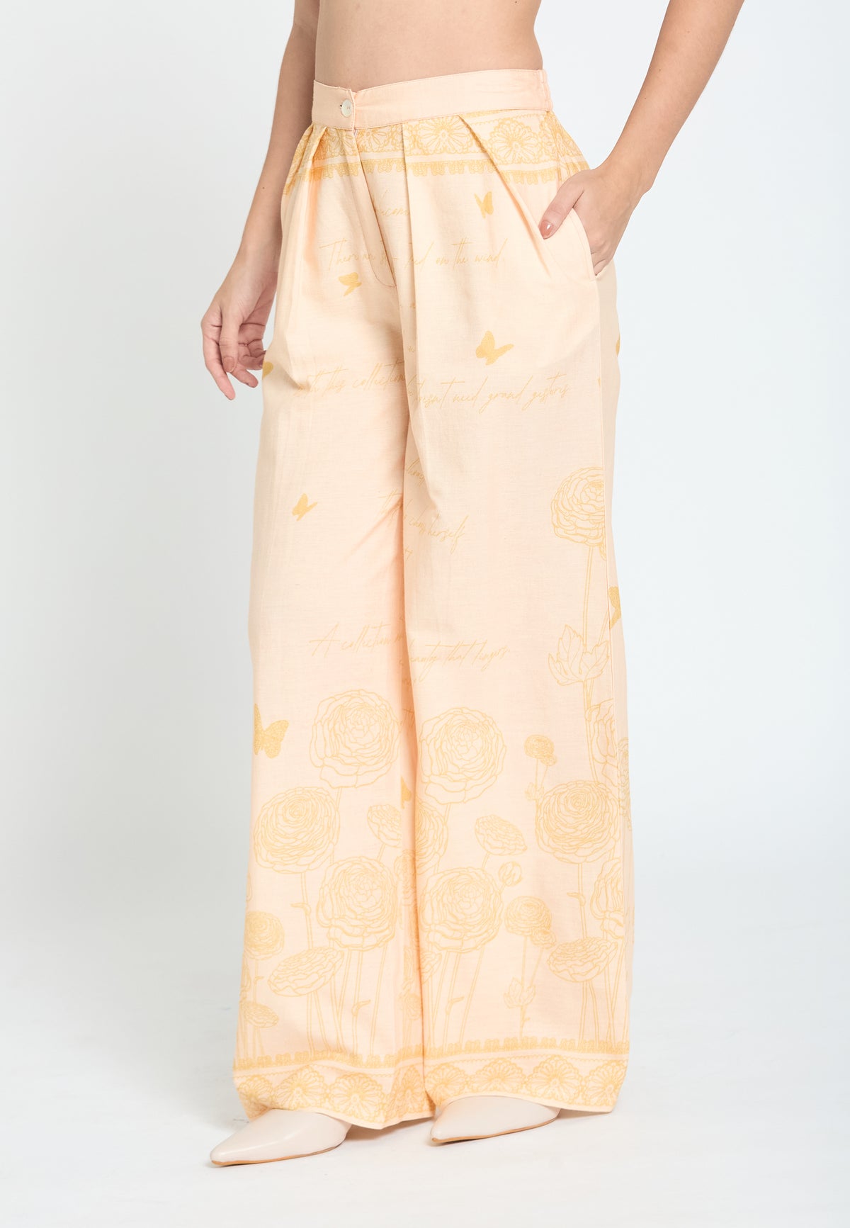 Bloom butterfly trousers