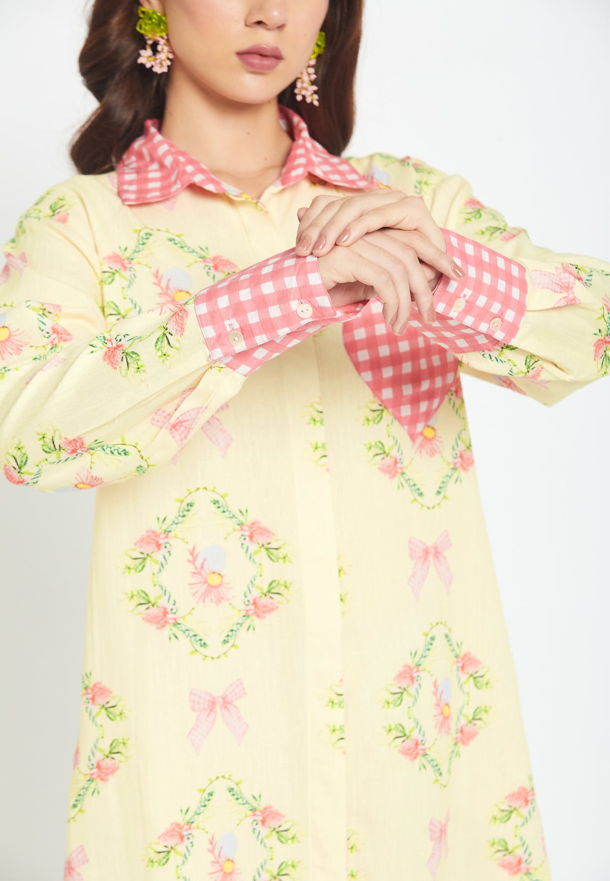 Sal hibiscus shirt dress