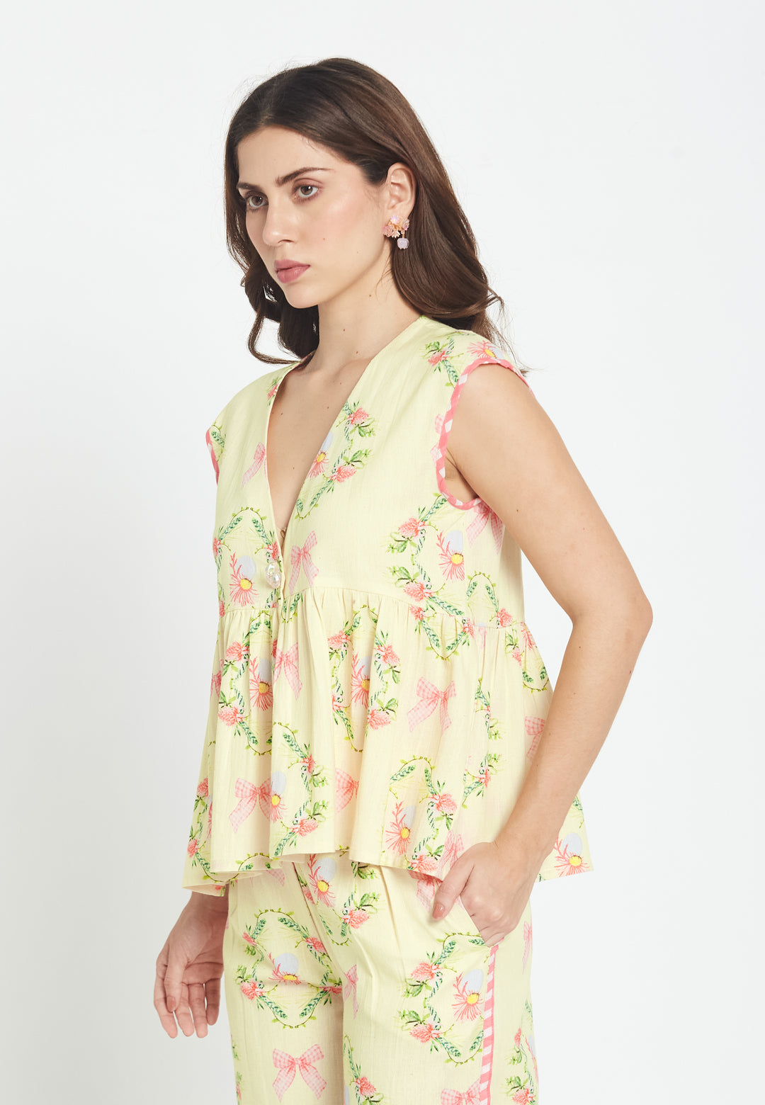 Hibiscus-top med Estrella-tryck