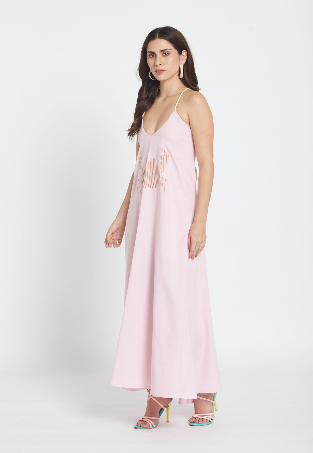 Vestido fiore rosa