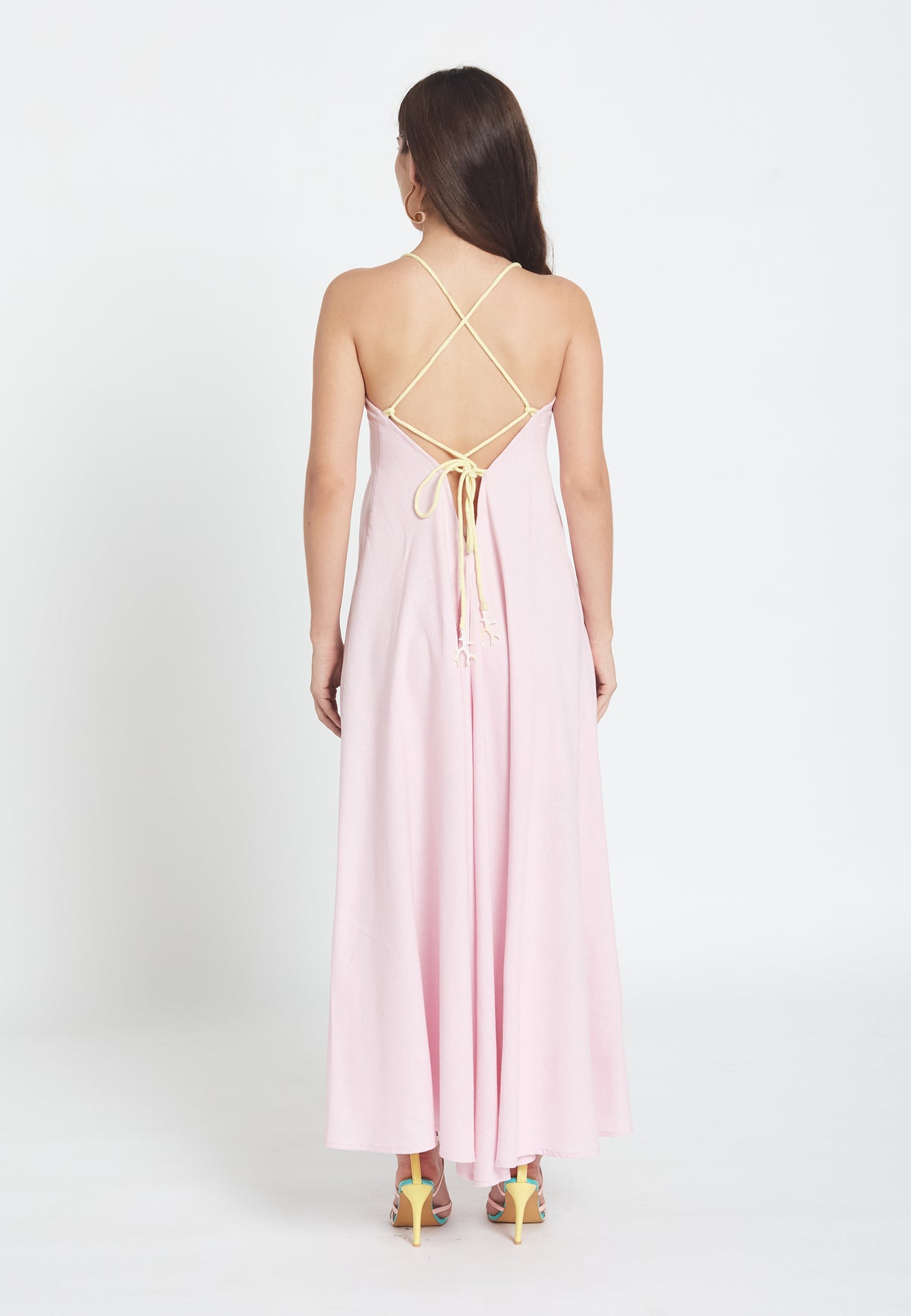 Vestido fiore rosa