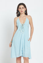 Load image into Gallery viewer, Terrazo Blue Dress
