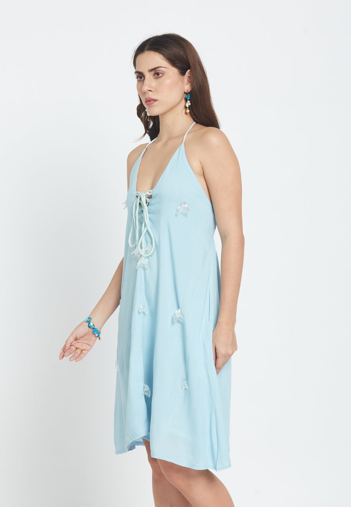 Terrazo blue dress