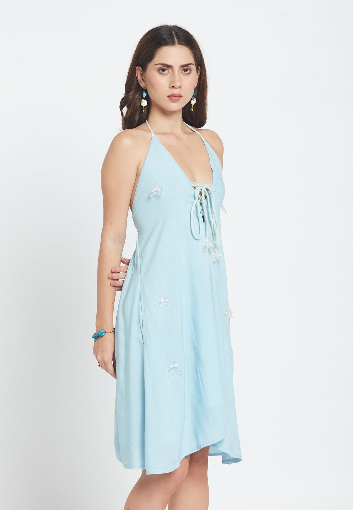 Terrazo blue dress