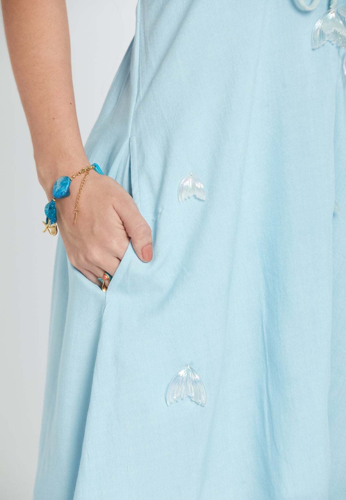 Terrazo blue dress
