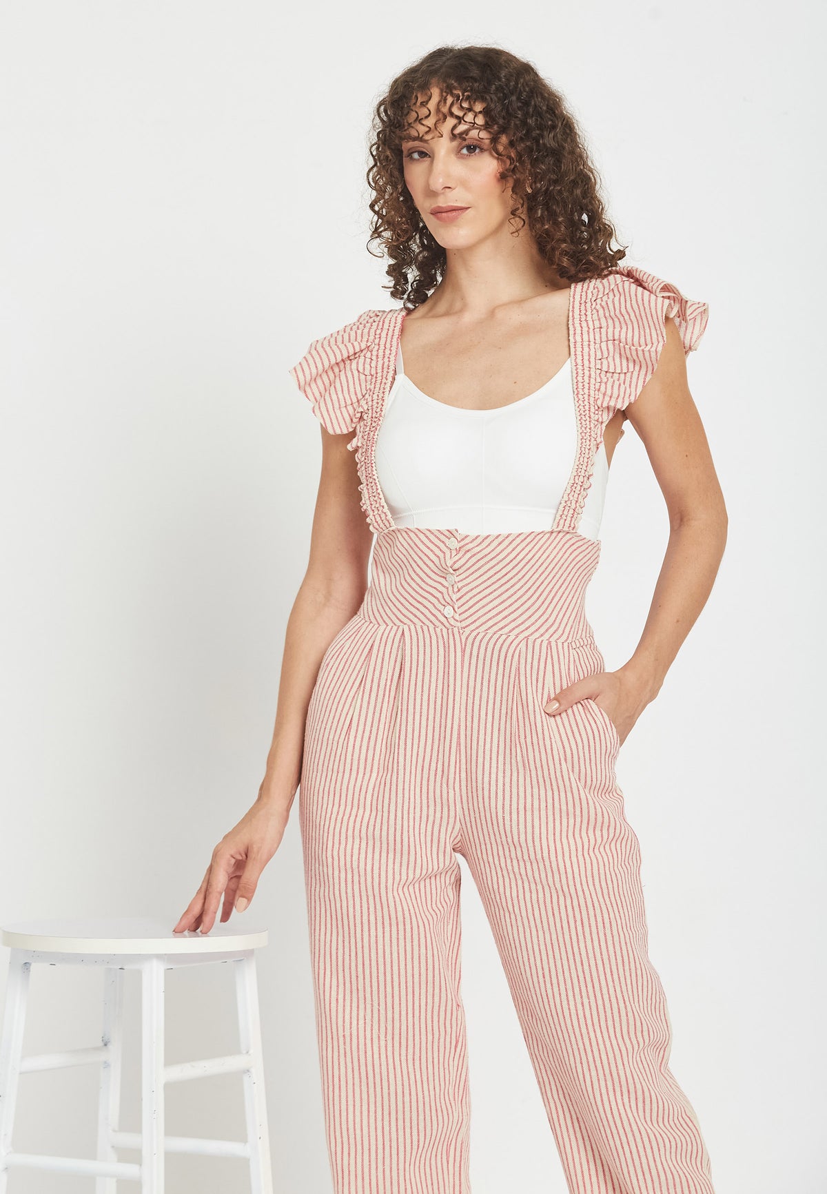 Agua red jumpsuit