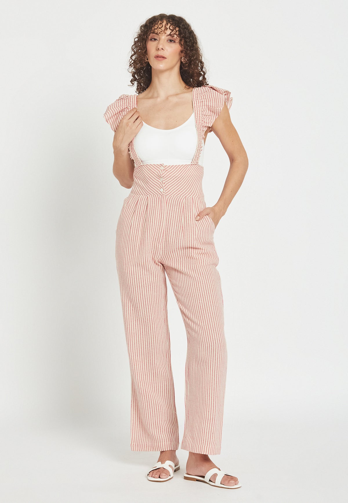 Agua red jumpsuit