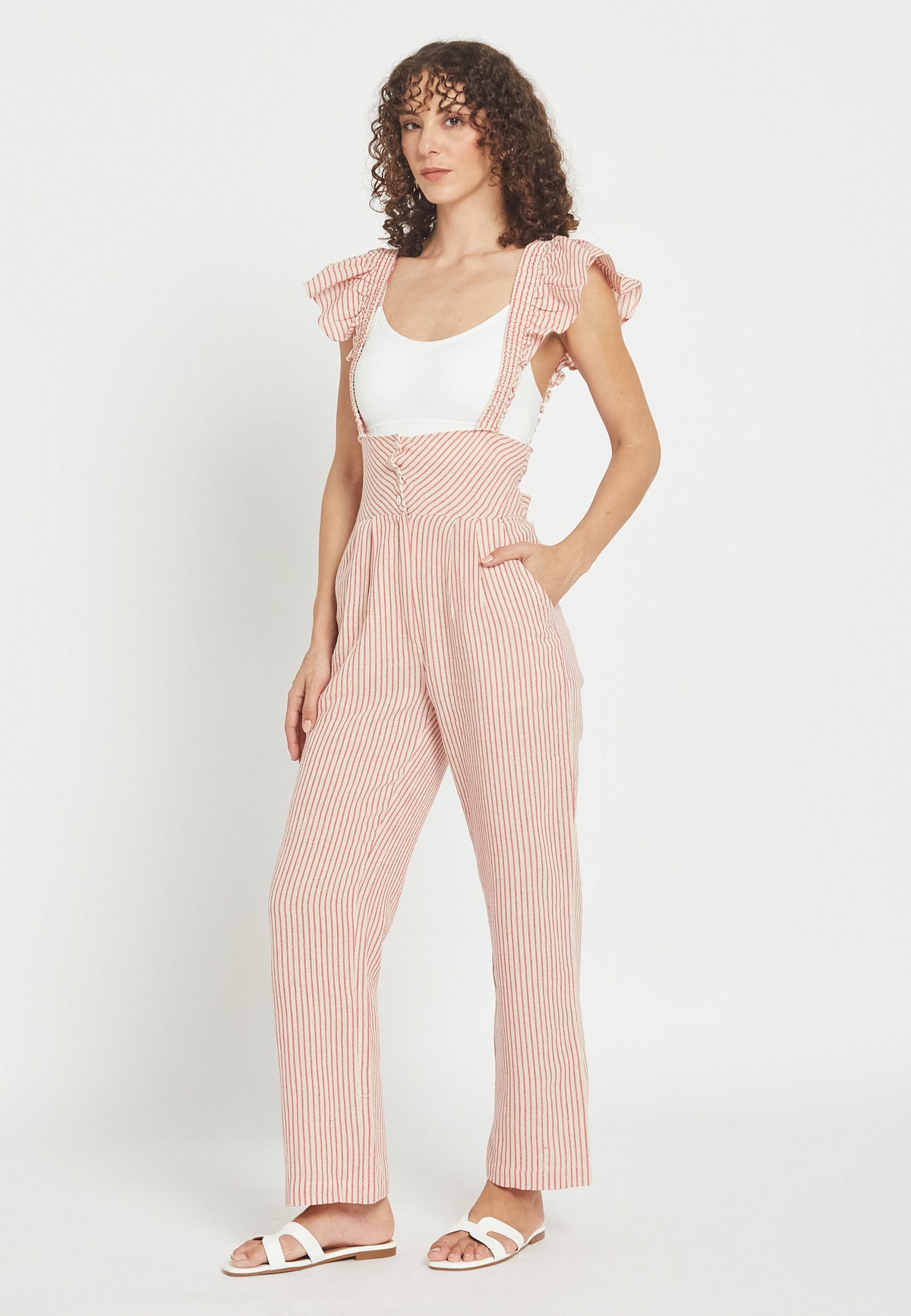 Agua red jumpsuit