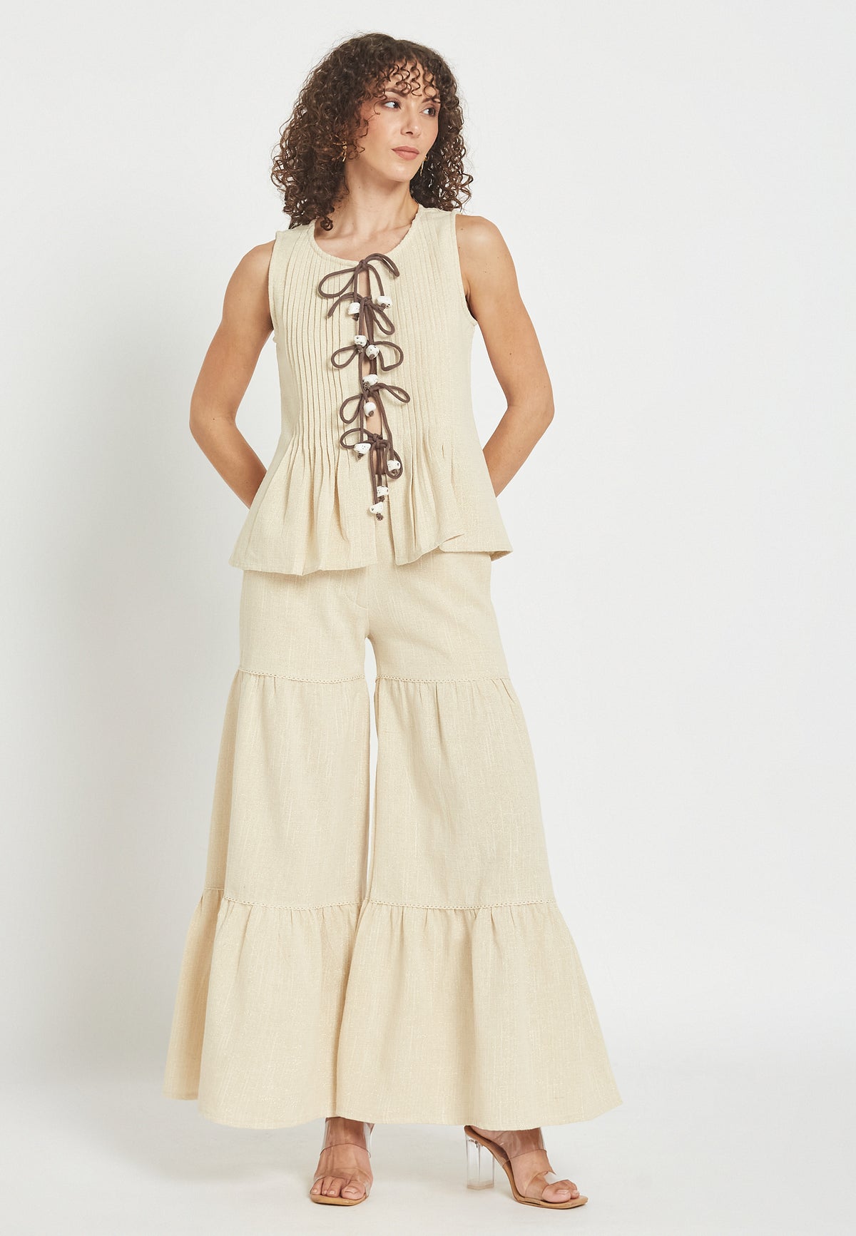 Luz sand trousers