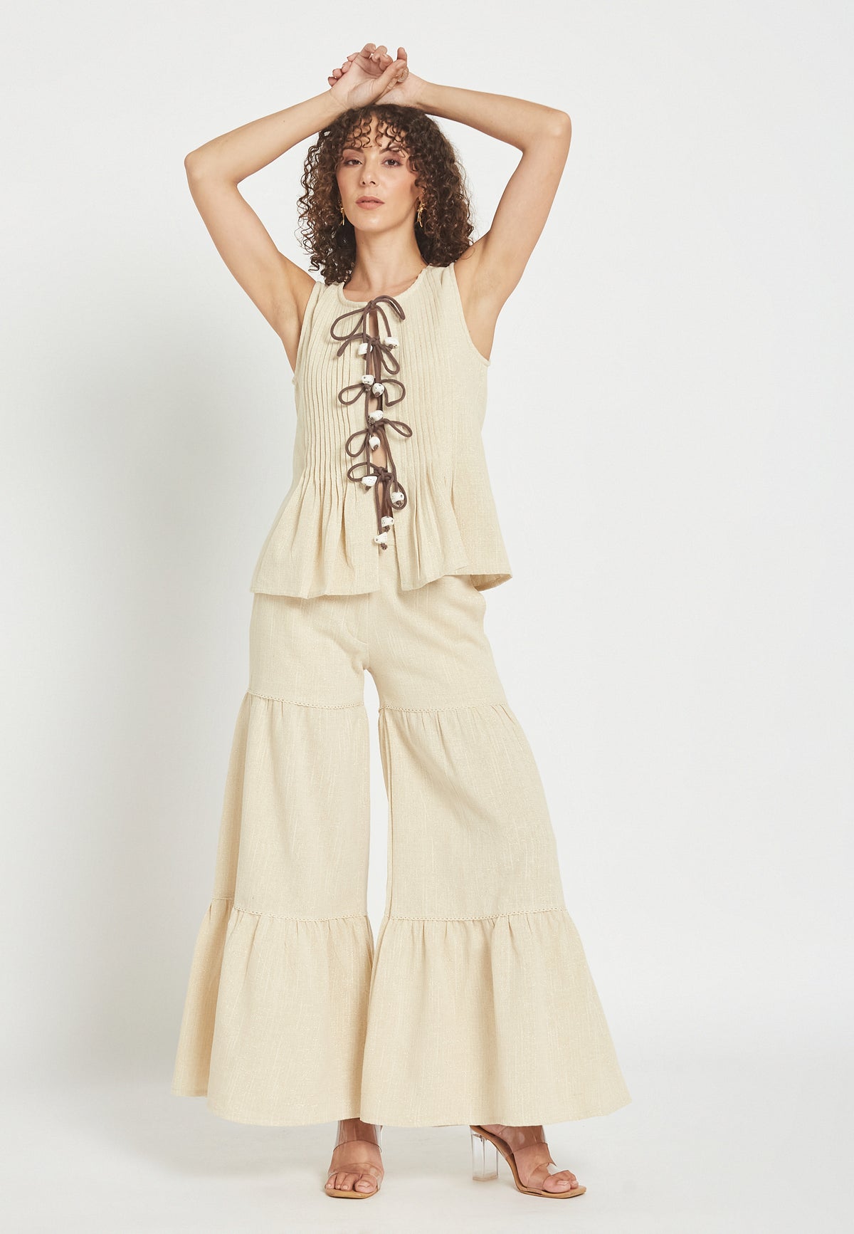 Luz sand trousers