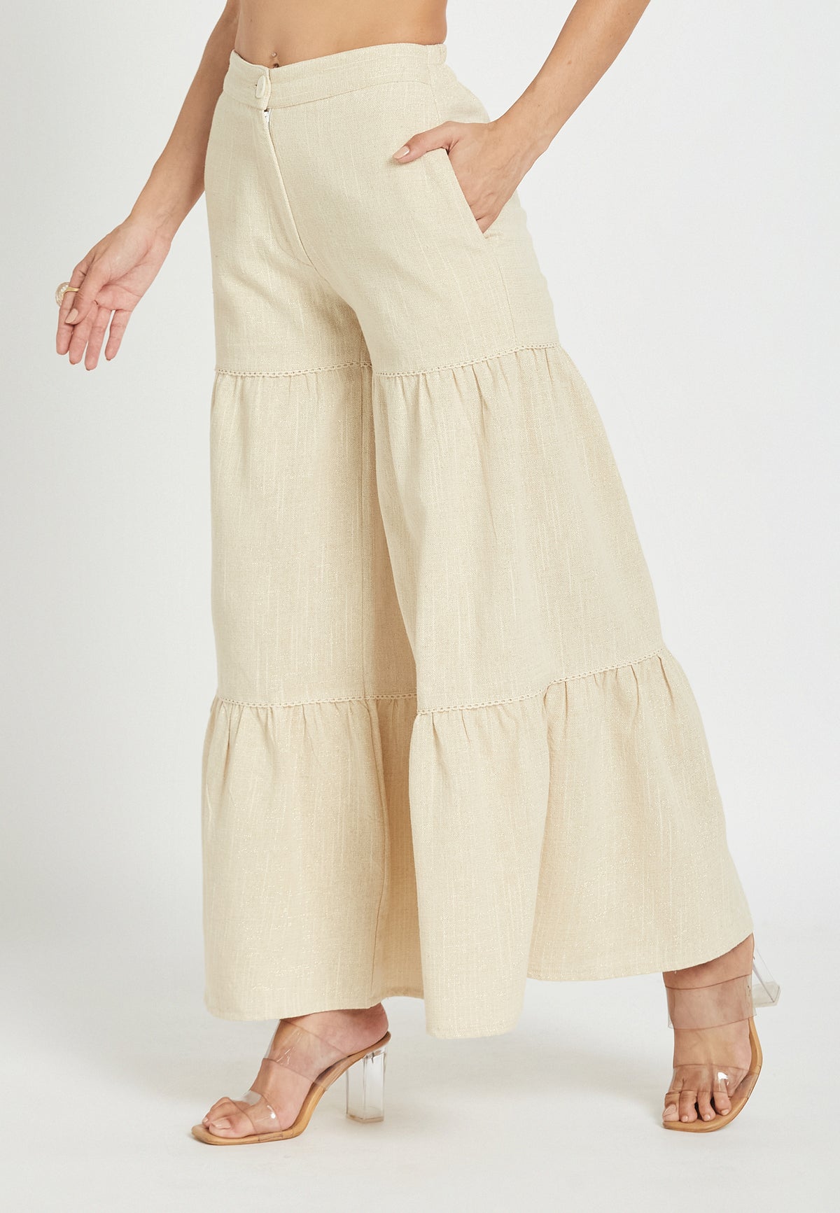 Luz sand trousers